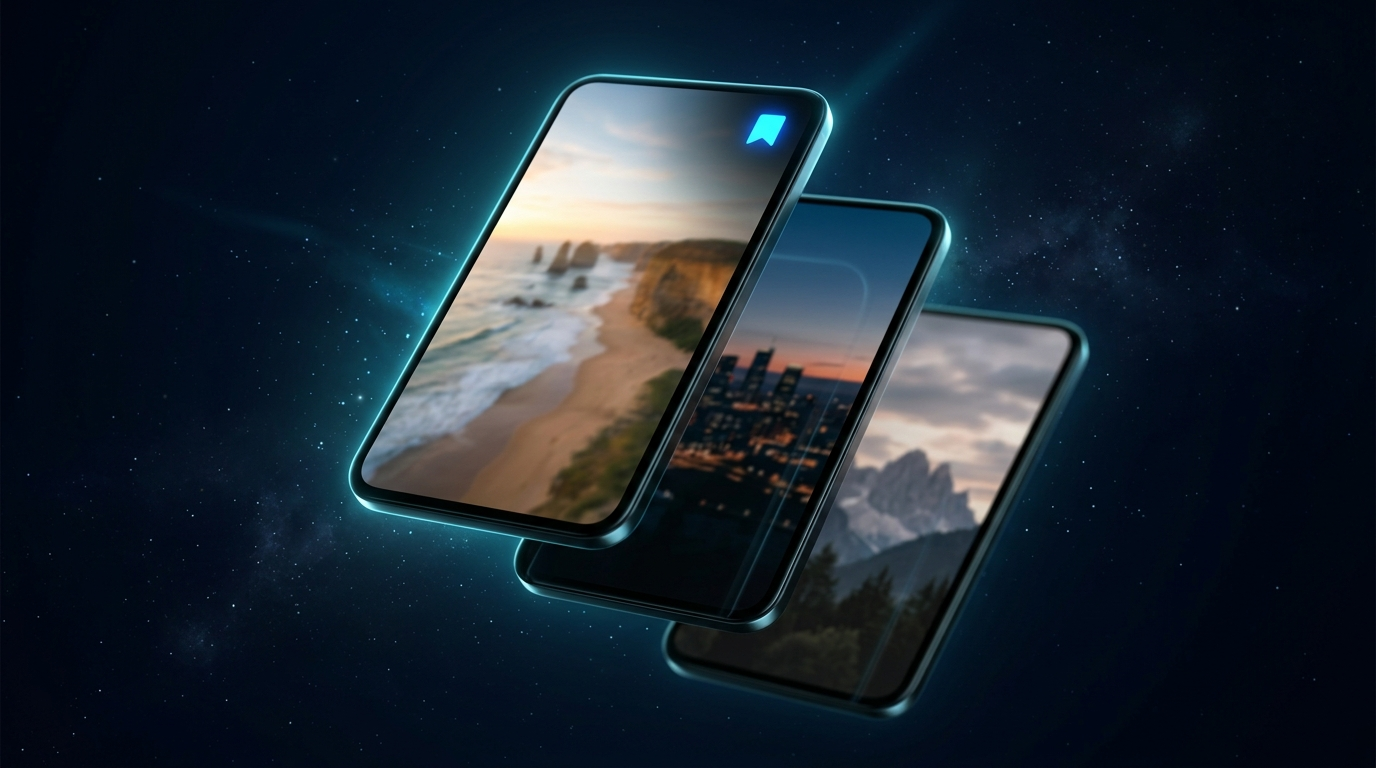 Nearby discovery screen showing landmarks and tips